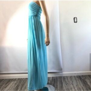 COCO USA strapless maxi dress blue